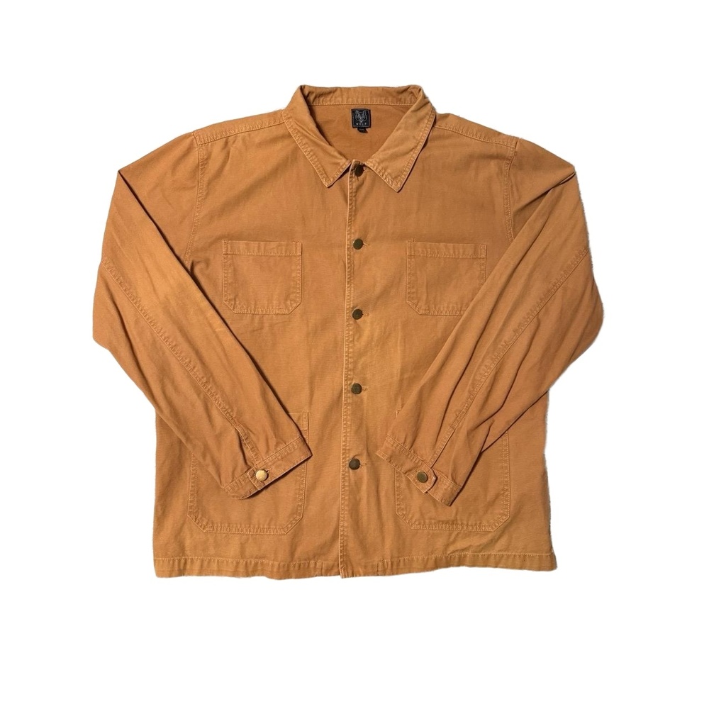 WOLF Collective Chore Coat‎ XXL Orange Tan Workwear Button Front Rugged